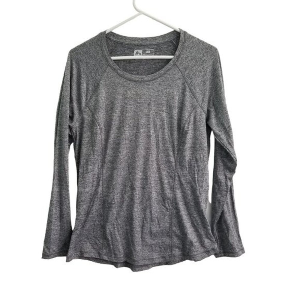 ❤️ 3/$12 RBX Gray T Shirt Dry Long Sleeve Crew Neck Athletic Pullover Large